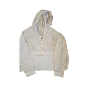 Adidas light blue windbreaker size XL (?)